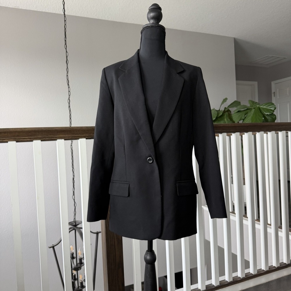 Pendleton 100% Virgin Wool Blazer Black Womens  4 Suit Formal Old Money Luxury